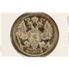 Image 2 : 1916 RUSSIA SILVER 15 KOPEKS BU WITH TONING SPOTS