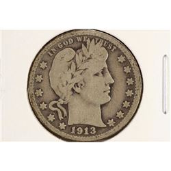 1913-D BARBER QUARTER