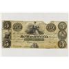 Image 1 : BANK OF AUGUSTA $5 OBSOLETE BANK NOTE
