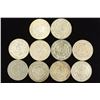 Image 1 : 10 ASSORTED 1958-1962 MEXICO .100 SILVER PESOS
