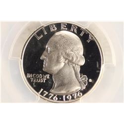 1976-S WASHINGTON SILVER QUARTER PCGS PR69 DCAM