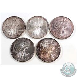 2001-2012 United States 1oz Fine Silver Eagles (TAX Exempt). You will receive the following dates, 2