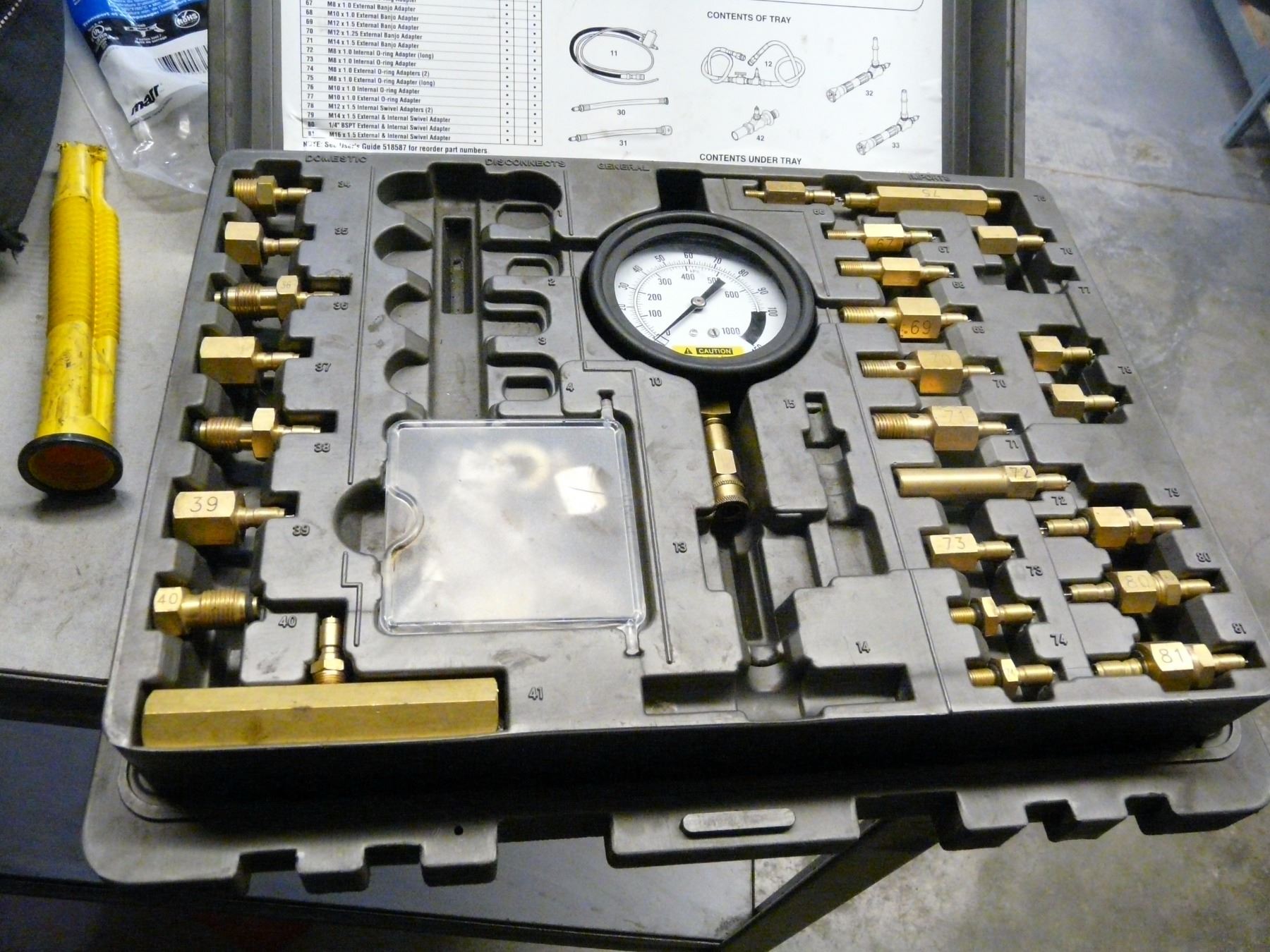 Otc Fuel Injection Adapter Kit OTC 6550 FUEL INJECTION KIT - Able Auctions