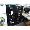 Image 1 : 2 BLACK FILING CABINETS