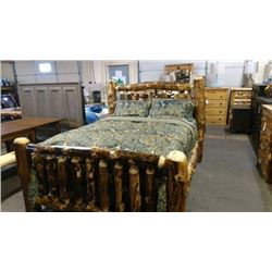 *Michigan – Queen Aspen Bed, Mattress & Box Spring; Pillows, Dresser; Night Stand; Quilt and Sheets