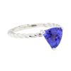 Image 1 : 1.85 ctw Tanzanite Ring - 14KT White Gold