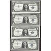 Image 1 : Lot of (4) Consecutive 1957 $1 Silver Certificate Notes Uncirculated