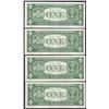 Image 2 : Lot of (4) Consecutive 1957 $1 Silver Certificate Notes Uncirculated