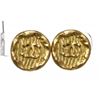 Image 1 : Chanel Gold CC Logo Wave Clip On Earrings