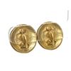 Image 4 : Chanel Gold CC Logo Wave Clip On Earrings