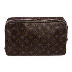 Louis Vuitton Monogram Canvas Leather Toiletry GM Pouch Bag