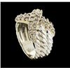Image 4 : 0.50 ctw Diamond Ring - 14KT White Gold
