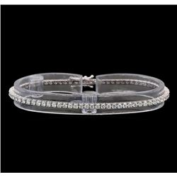 18KT White Gold 2.51 ctw Diamond Tennis Bracelet