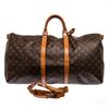 Image 1 : Louis Vuitton Monogram Canvas Leather Keepall 55 cm Bandouliere Duffle Bag Lugga