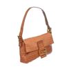 Image 2 : Fendi Orange Coated Canvas Zucca Baguette Shoulder Handbag