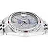 Image 3 : Rolex Mens Stainless Steel Meteorite Diamond & Ruby Datejust Wristwatch