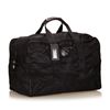 Image 2 : Prada Black Nylon Leather Zipper Travel Duffle Bag
