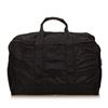 Image 3 : Prada Black Nylon Leather Zipper Travel Duffle Bag
