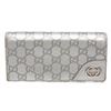Image 1 : Gucci Silver Guccissima Leather Monogram Long Wallet