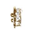 Image 4 : Chanel Gold Turn Lock CC Logo Clip On Earrings