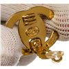 Image 5 : Chanel Gold Turn Lock CC Logo Clip On Earrings