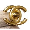 Image 7 : Chanel Gold Turn Lock CC Logo Clip On Earrings