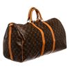Image 4 : Louis Vuitton Monogram Canvas Leather Keepall 55 cm Bandouliere Duffle Bag Lugga