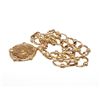 Image 2 : Chanel Vintage Gold Link CC Medallion Bracelet