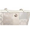 Image 5 : Coach Silver White Canvas Monogram Mini Tote Bag