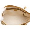 Image 6 : Gucci Beige Brown Canvas Gold Leather Monogram Shoulder Bag