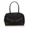 Image 1 : Gucci Black Fabric Canvas Leather Jacquard Shoulder Bag