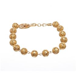 Chanel Gold Choker Ball Necklace