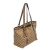 Image 2 : Gucci Brown Beige Monogram Canvas Leather Small Jolicoeur Tote Bag