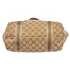 Image 4 : Gucci Brown Beige Monogram Canvas Leather Small Jolicoeur Tote Bag