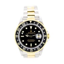 Rolex 18KT Yellow Gold and Stainless Steel Men's GMT Master II Oyster Perpetual