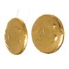 Image 4 : Chanel Gold Hammered CC Logo Clip On Earrings