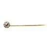 Image 1 : White Crystal Stick Pin - 10KT Rose Gold