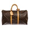Image 1 : Louis Vuitton Monogram Canvas Leather Keepall 50 cm Duffle Bag Luggage