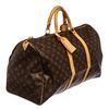 Image 2 : Louis Vuitton Monogram Canvas Leather Keepall 50 cm Duffle Bag Luggage
