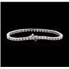Image 2 : 4.68 ctw Diamond Tennis Bracelet - 14KT White Gold