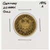 Image 1 : 1896-A Germany 20 Mark Gold Coin