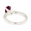 Image 3 : 14KT White Gold 1.49ct Ruby and Diamond Ring