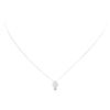 Image 1 : 14KT White Gold 0.10ctw Diamond Necklace