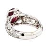 Image 3 : 18KT White Gold 2.53ct Ruby and Diamond Ring