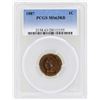 Image 1 : 1887 Indian Head Penny Coin PCGS MS63RB