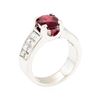 Image 4 : Platinum 2.10ct Ruby and Diamond Ring