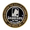 Image 2 : .999 Silver Golden Gate Las Vegas, NV $10 Casino Limited Edition Gaming Token