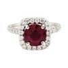 Image 2 : 14KT White Gold 2.10ct Ruby and Diamond Ring