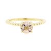 Image 2 : 14KT Yellow Gold 0.75ct Morganite Solitaire Ring