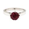 Image 2 : Platinum 2.10ct Ruby Solitaire Ring